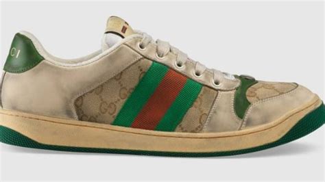 gucci shoes dirty|gucci distressed shoes.